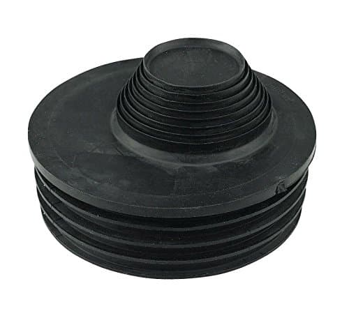 110mm Universal Waste Pipe Adapter Black Rubber Insert Reducer Underground Drainage Soil Pipe Coupling