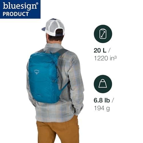 Osprey Ultralight Stuff Travel Accessories, Dry Backpack, 20L, Black — view 2
