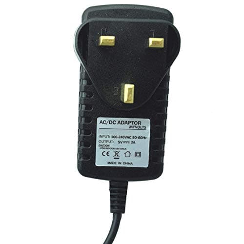 myVolts 5V power supply adaptor compatible with Alba Mono 3W LCD Mint DAB Radio - UK plug — view 3