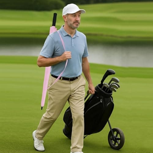 A2Z Golf Umbrella 152cm Double Canopy Windproof Auto Open Fiberglass Shaft — view 3