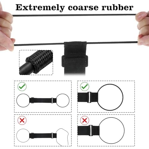 Ouligay 2 Pack Adjustable Luggage Straps for Suitcases Elastic Case Straps — view 4
