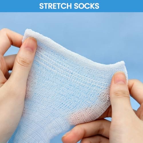 20 Pairs Ladies disposable socks for trainers,disposable socks for guests,Disposable Travel Socks for On-the-Go Use,Single Use, Convenient Pack, Unisex Design, Lightweight — view 4