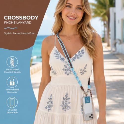 CYD Adjustable Phone Lanyard, Crossbody Strap for Travel — view 4