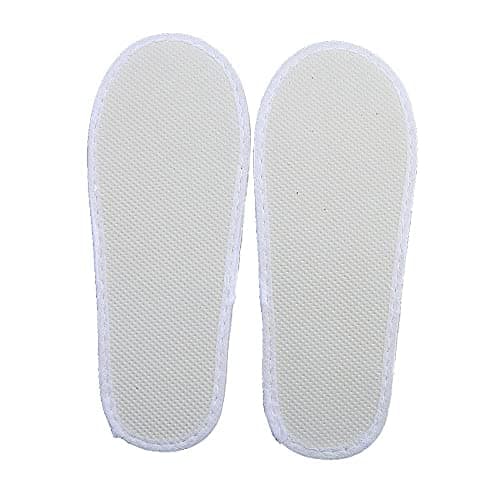 Blendra 20 Pairs Hotel Slippers multipack, White Closed Toe Guest Slippers for Hotel, Spa and Travel, Anti-slip EVA Sole, For Men and Women — view 6