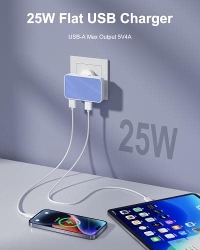 USB Charger Plug 4 Port, Multi Device USB Wall Charger Adapter — view 2