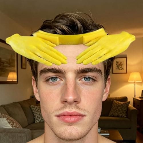 Beach Hats for Women, Lightweight Headwear as Joke Props | Funny Hand Shaped Sun Hat - for Summer Holidays, Travel Trips, Fishing, Golf, Hiking, Gardening, Swimming Pool, Outdoor Sp, yellow — view 2