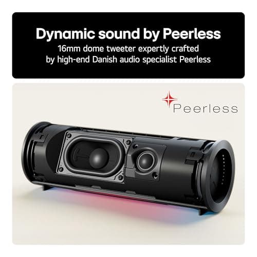 LG xboom Grab by will.i.am, xboom Signature Sound, Portable Bluetooth Speaker, up to 20 Hours of Playback, IP67 Dust and Water Resistant, MIL-STD 810H Durability, Adjustable Carrying Strap — view 5