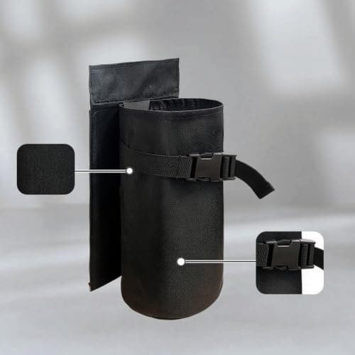 KiBcsLic Car Pouch Holder Mount Organizer Bag 600D Oxford Cloth Fast Release Buckle for Quick Storage with Hook and Loop Suitable for SUVs Road Travel — view 4