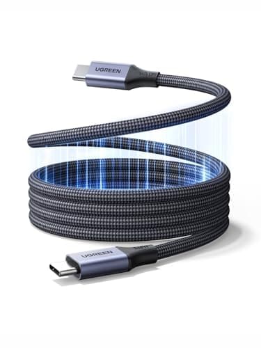 UGREEN Magnetic USB C Cable 240W Coiled USB C to USB-C Charging Cable, 1M