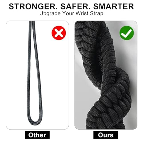 KDRNXVAL 2 Pack Camera Wrist Straps with 4 Quick-Release Buckles, Durable Paracord Hand Straps with Adjustable D-Rings Safety Lanyards for DSLR & Mirrorless Cameras — view 4