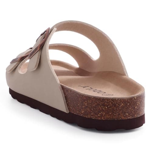 ODOLY Unisex Comfortable Cork Footbed Slide Sandals with Arch Support — view 5