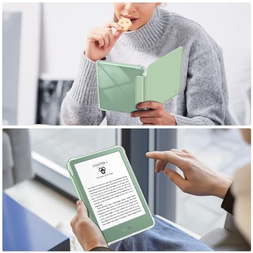 FINTIE Slim Case for 6" Kindle 11th Gen 2024/2022, Agave Green — view 6
