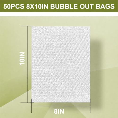 High-PQ 50 Pcs Bubble Pouch Wraps, 20x25CM (8x10") — view 2
