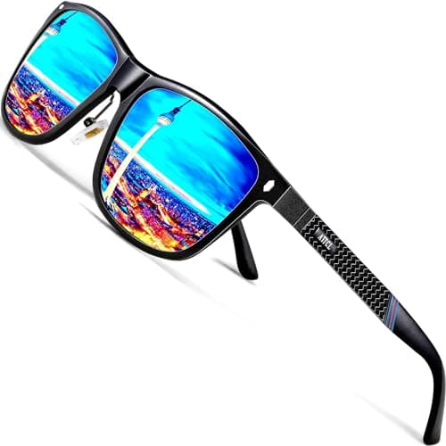 ATTCL Driving Polarised Sunglasses Mens UV400 Protection AL-MG Metal Square