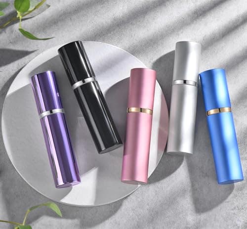 Yikimyfo 5 Pcs Travel Size Perfume Atomizer, 10ml/0.34oz Perfume Refill Bottle Mini Cologne Spray Bottle Refillable Atomizer Bottle for Travel Party Must with Tool — view 6