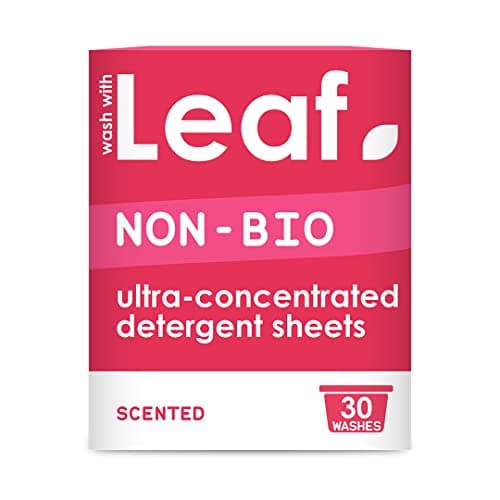 Wash With Leaf Non-Bio Laundry Detergent Sheets - Travel Size, 30 Washes