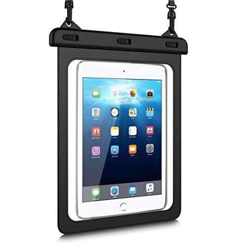 HopMore Universal Waterproof Case for iPad Samsung,Tablet Pouch Dry Bag for iPad 10/9/8/7 10.2"/9.7" / Pro 9.7/10.5/11 / Air 10.9,Galaxy Tab S6 Lite/A9+/A9,Fire HD 10,Android Tablet Up to 11 inch