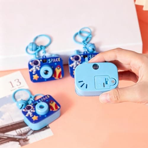 Camera Projector Keychain Space Astronaut LED Projector Backpack Decor — view 4