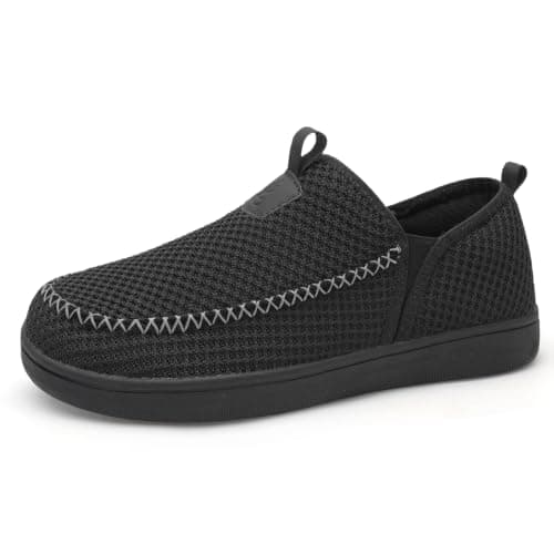 JOINFREE Mens Walking Shoes Wide Toe Box Barefoot Trainers Black