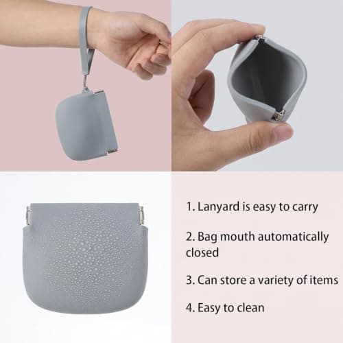 Elegaperma 2Pcs Silicone Treat Pouch, Silicone Dog Treat Pouch Small — view 3