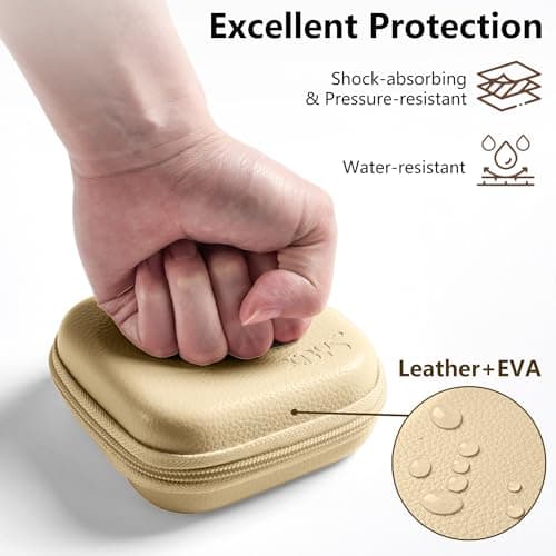 Linpr Portable Charger Case, Tech Electronic Organizer Bag, Khaki, M — view 4