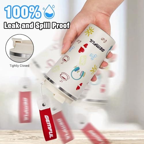 GEMFUL 510ml Stainless Steel Insulated Travel Mug, Leak-Proof Coffee Cup — view 6