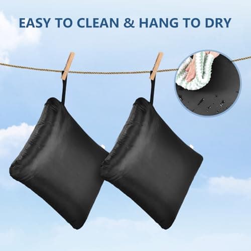 OTraki 2 Packs Wet Bags, Waterproof Wet Dry Bag Travel Laundry Bag Nappy Wet Bag with Handle Storage Bag for Gym Workout Yoga Beach Pool (20 x 24 inch) — view 6