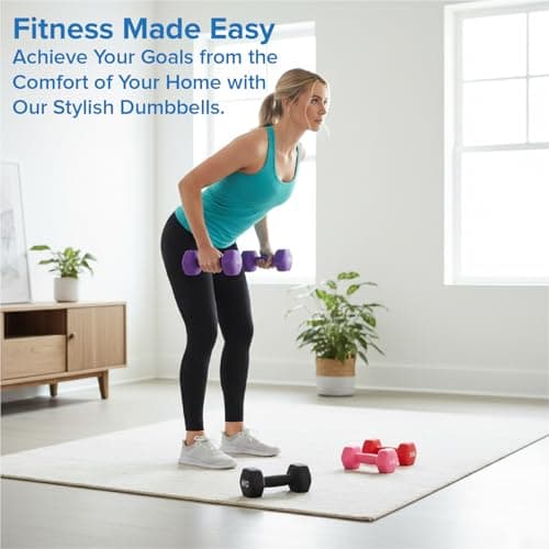 Neoprene Hex Dumbbell Set of 3 Pairs 0.5–10kg – Non-Slip Hand Weights for Home Gym, Strength Training, Fitness Workouts & Full-Body Exercise for Men & Women (Without Rack-Black, 2×(4+5+6)30kg) — view 3