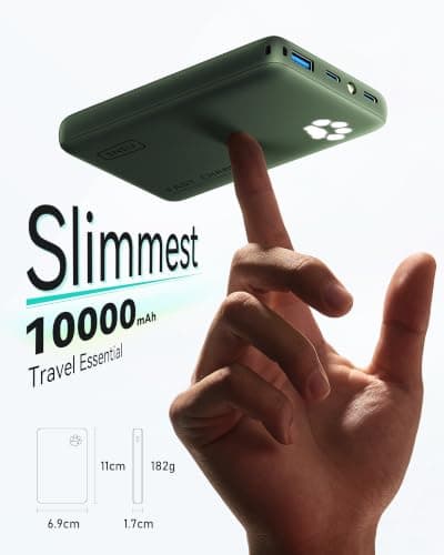 INIU 45W Fast Charging Power Bank, 40% Smaller 10000mAh Portable Charger — view 2