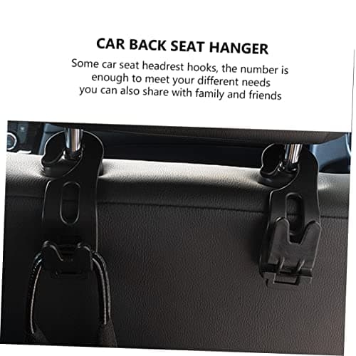 10pcs Car Seat Organizer Auto Hooks PP Black for Headrest — view 4