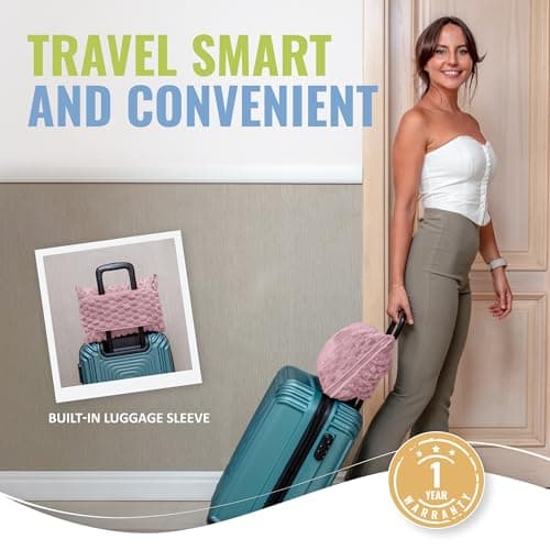 BOACAY Packable Travel Blanket for Aeroplane, Car - Compact Office Blanket - Portable Pillow for Adults, Children with Case, Luggage Sleeve, Backpack Clip — view 4