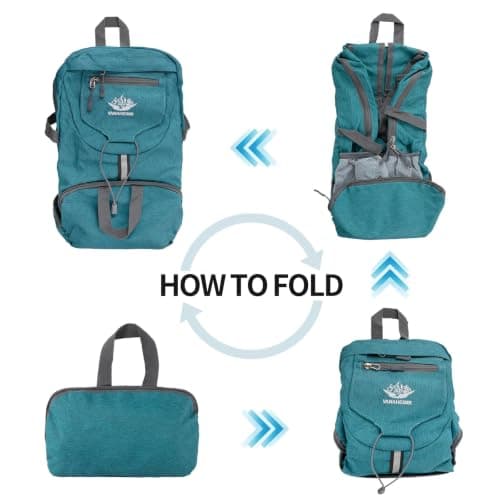JETOP 20L Foldable Backpack, Ultra Lightweight Backpack, Packable Rucksack — view 5