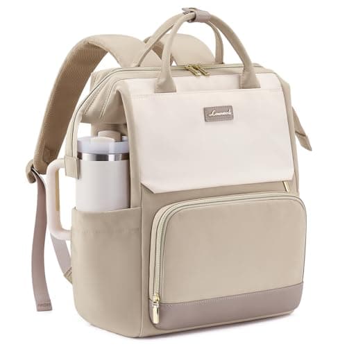 LOVEVOOK Backpack Womens, 15.6 inch Laptop Rucksack Bag for Ladies With Carrier Pocket for Large Cup, Hand Luggage Travel Backpack Waterproof College School Bag Casual Daypacks for Work Business Uni