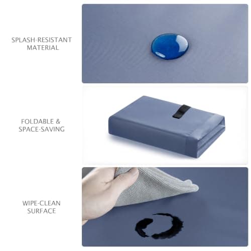 MOONNEST 4 Pack 85L Large Foldable Storage Bags with Zips & Reinforced Handles, Lightweight Clothes Storage Totes for Bedding, Duvets, Blankets, Student Rooms, Moving & Travel, Blue — view 6