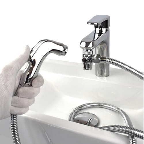 Xcel Home Chrome Portable Travel Douche Set | Brass | 1 Set