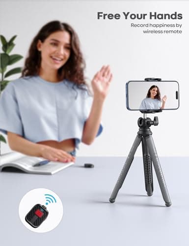 Lamicall Mobile Phone Tripod, Flexible Camera Tripod With Remote — view 3