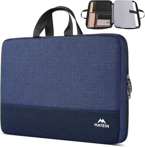MATEIN Laptop Bag 15.6 Inch, TSA Laptop Case 15.6 Inch for Men, Dark Blue