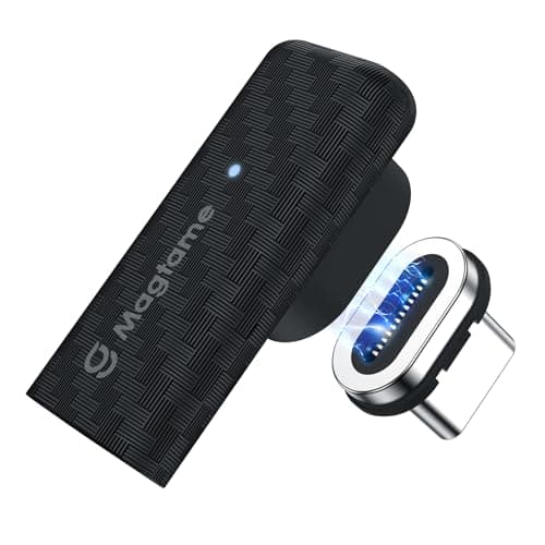 Magtame 24Pin Magnetic USB C 90 Degree Adapter, 240W Carbon Fiber Plastic