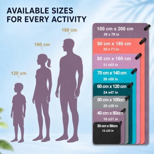 Microfibre Towel - 250 GSM Highly Absorbent Gym Towel & Travel Towel, 30*50CM Lightweight Quick Dry Towels for Adults, Soft Sports Towel for Swimming, Yoga, Camping, Hiking & Beach Velvet Aubergine — view 6