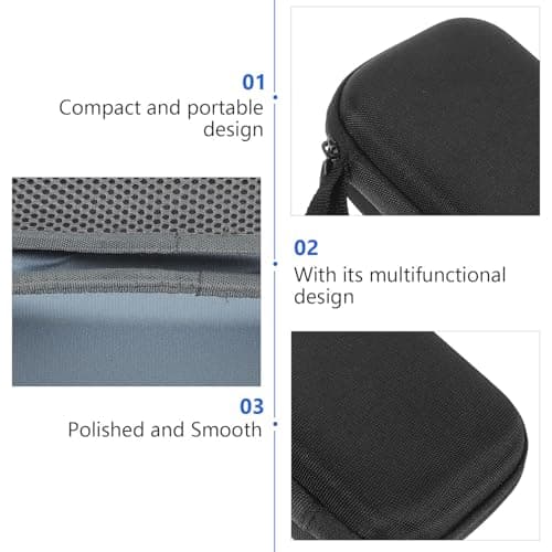 Operitacx Car Tire Inflator Case Battery Air Compressor Case Portable Air Pump for Tyre Inflator Compact Electric Pump Storage Organizer Protective Carry Bag for Car Use and Road Trips — view 3