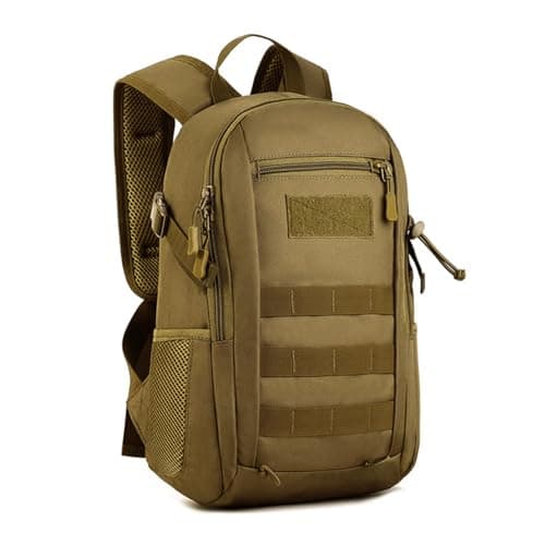 HUNTVP Small Backpack 10L 20L 30L, Tactical Military Molle Backpack Mini Rucksack, School Bag, Daypack Rucksacks for Men Women Boys Girls College, Travelling, Cycling, Hiking, Gym, Running, Outdoors