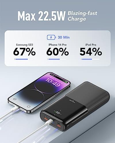 VIYISI Power Bank 30000mAh 22.5W Fast Charging USB C Portable Charger — view 3