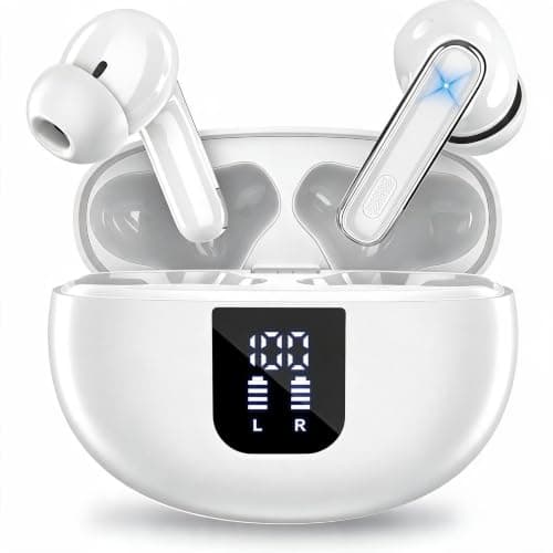 EUQQ Wireless Earbuds, Bluetooth 6.1 Hi-Fi Bass Stereo, 6 ENC Mics