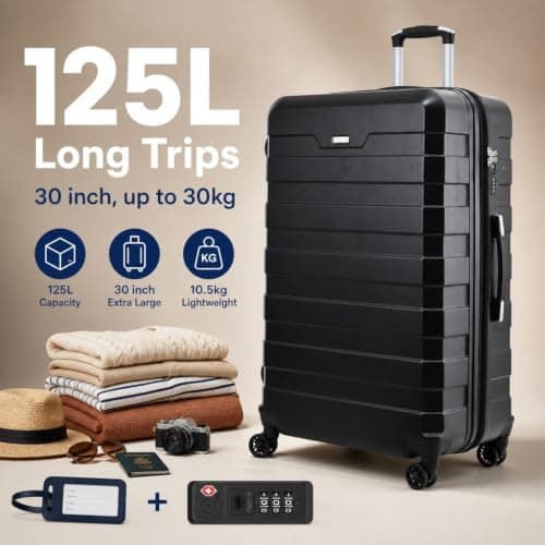 RMW Suitcase Extra Large 30 inch Expandable Hard Shell Check-in Luggage — view 5