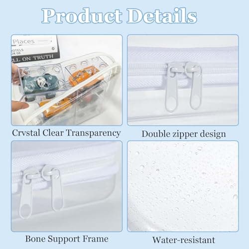 2 Pcs Toy Storage Bags with Double Zipper, Waterproof Toy Storage Bags — view 3