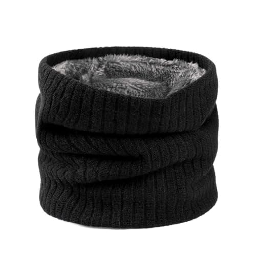 ToqoGeri Winter Neck Warmer Fleece Lined Infinity Scarf Neck Gaiter