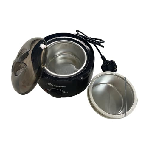 Professional Hair Removal Wax Warmer Kit With Bowl, 3 Bags of Beads and Applicator Sticks for Full Body Waxing at Home (Lavender Black Pot) — view 5