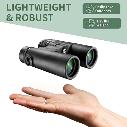 Gosky 10x42 Roof Prism HD Binoculars for Adults with Phone Adapter & Tripod — view 4
