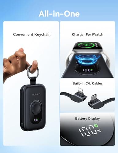 RORRY CharmGo Portable Charger, 20000mAh PD 30W Fas Charging Power Bank — view 4