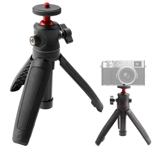Compact Mini Tripod, Portable Travel Tripod 1/4 Inch Screw Extendable